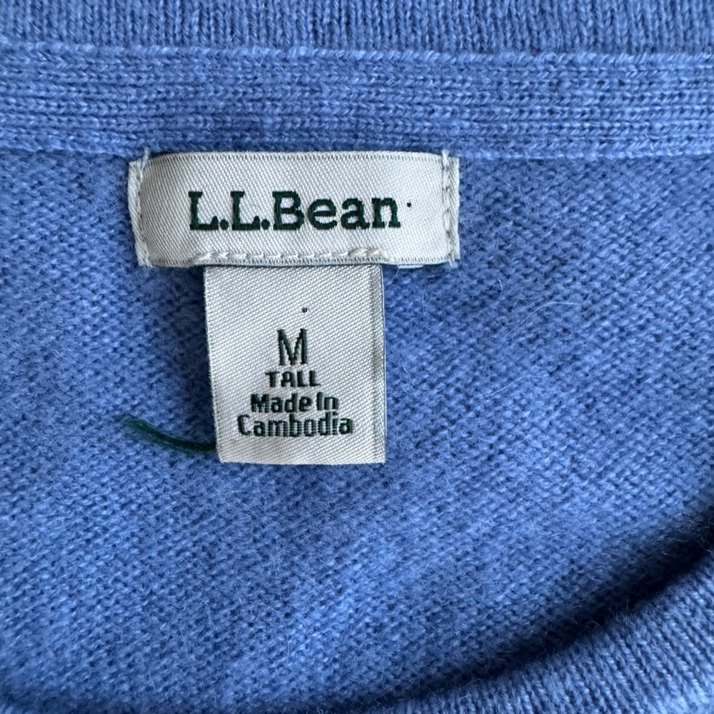 100% Cashmere L.L.Bean Sweater Size M Tall